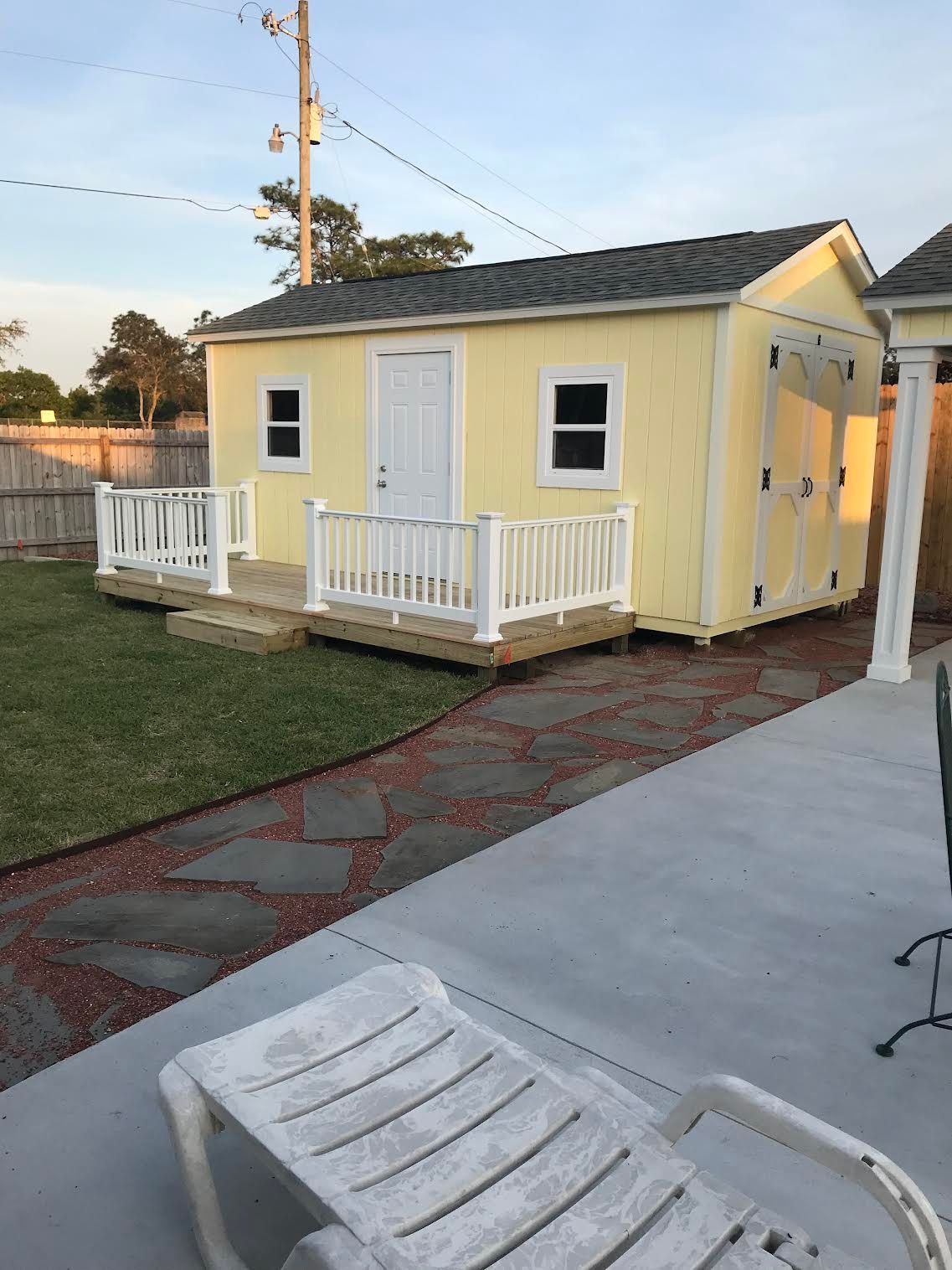 Yellow storage building - Killen, AL - DIY Consulting