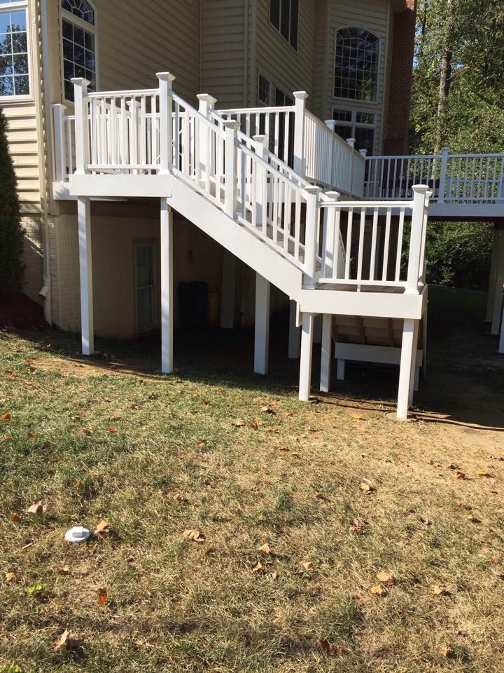 White wooden stairs - Killen, AL - DIY Consulting