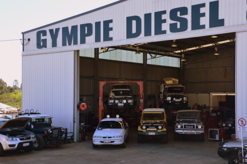 Garage With A Sign That Says Gympie Diesel — Gympie Diesel & Dyno Centre in Gympie, QLD
