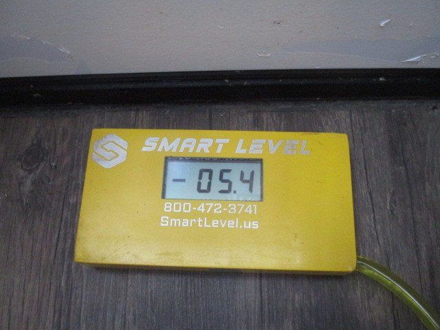 Excessive foundation settlement. Foundation elevation 5.4