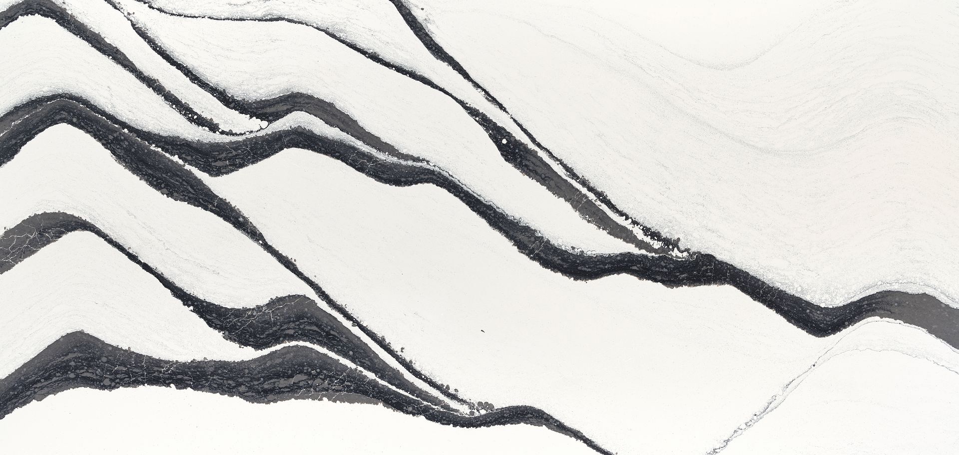 A close up of a black and white marble texture.