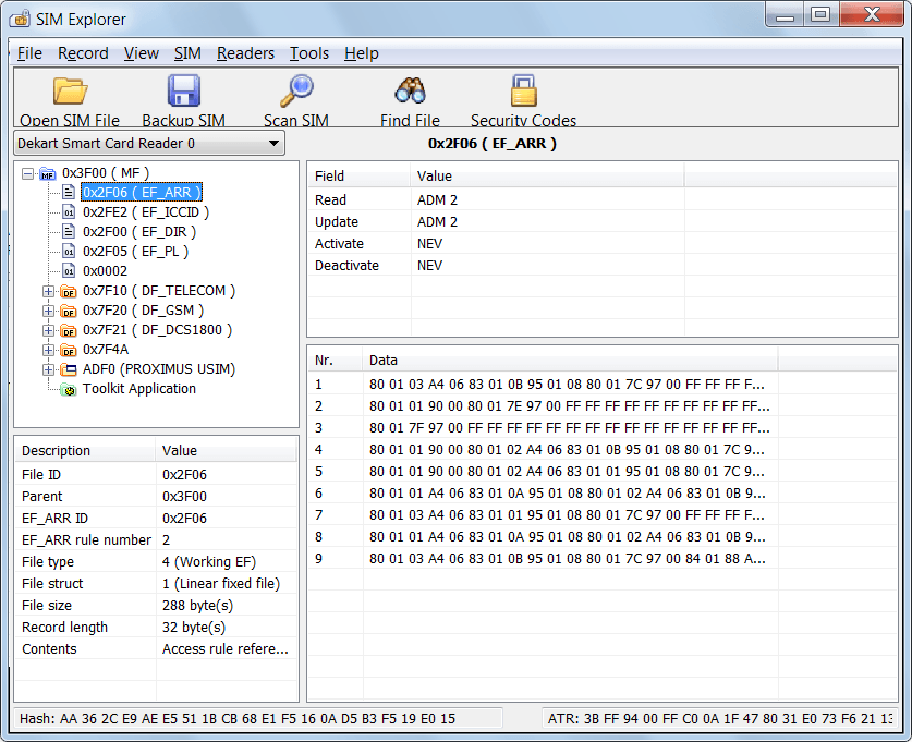 Dekart sim explorer