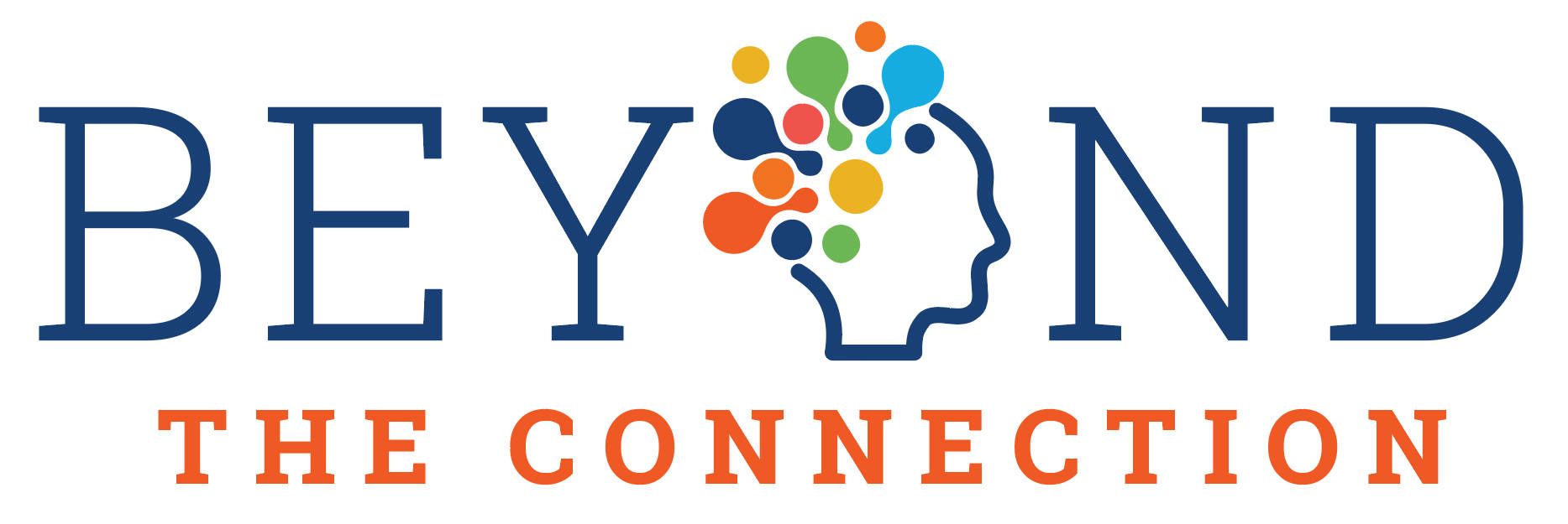new Make The Connection logo in orange and navy