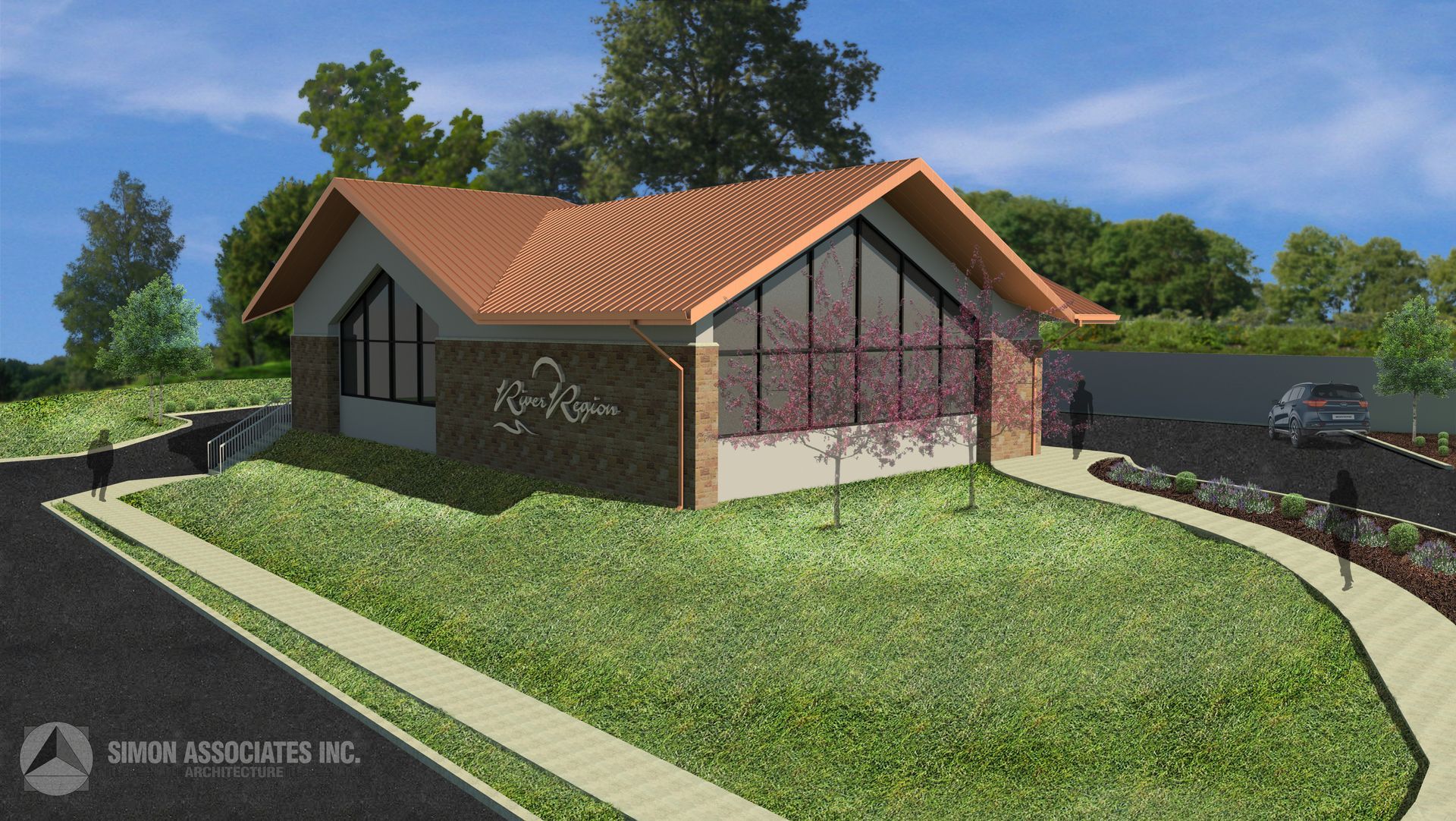 An Architectural Rendering of River Region Designed by SAI Architecture in Columbia, MO.