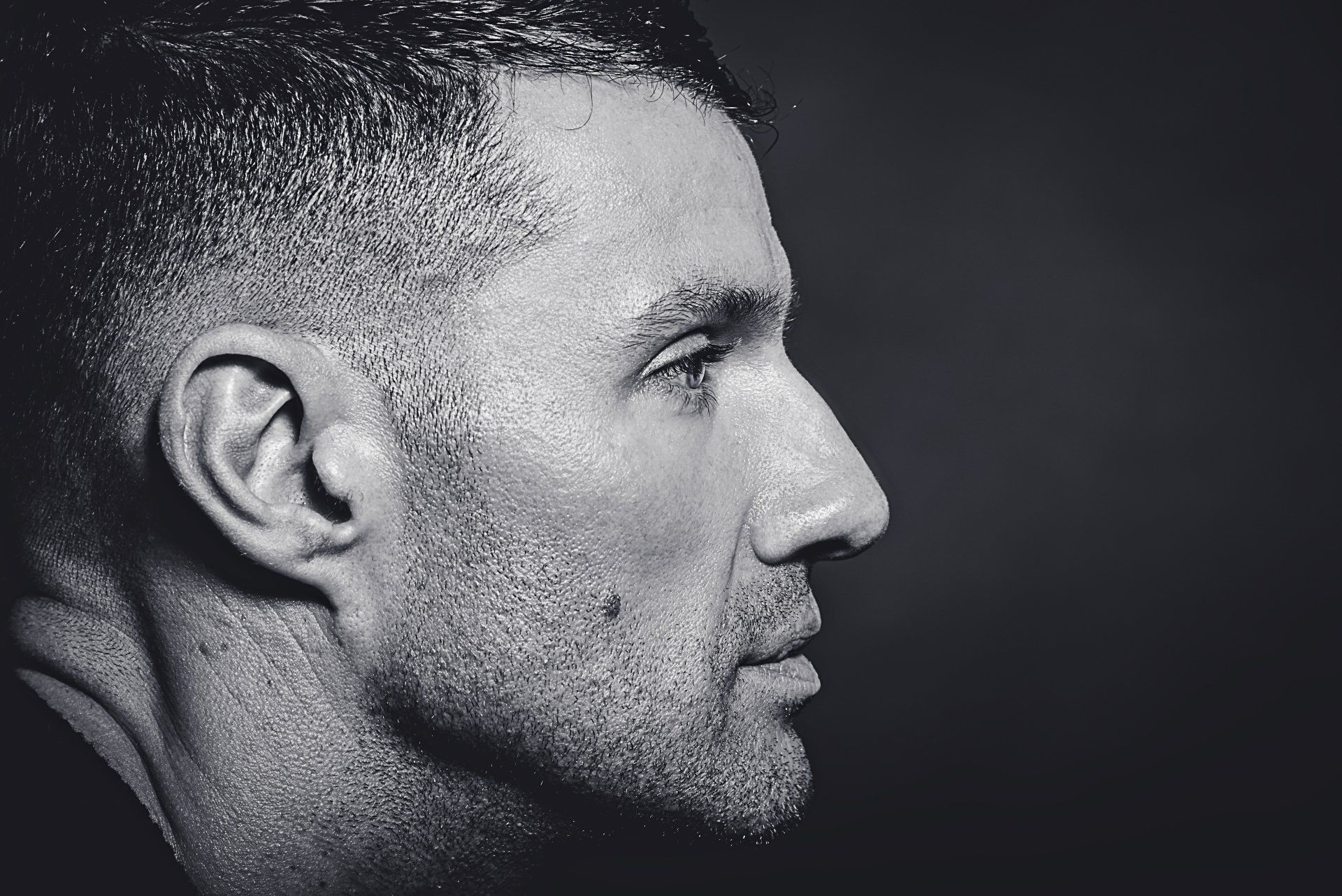 Professional Portrait Photography | Stacey Naglie Toronto  | Side facial profile of a man