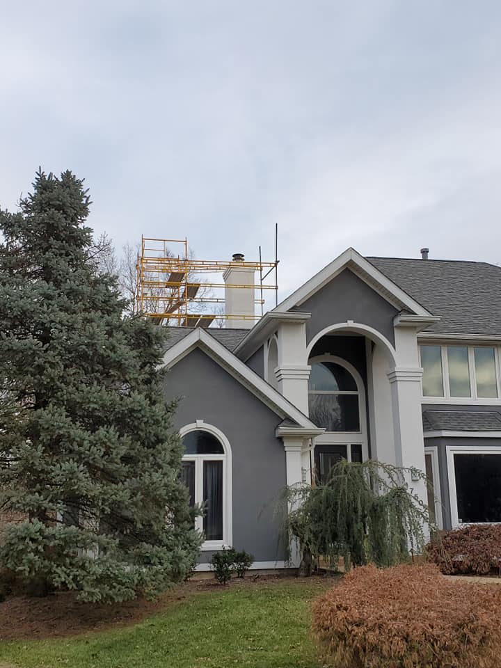 Gray Tainted House Renovation — St. Louis, MO — Clayton Plastering