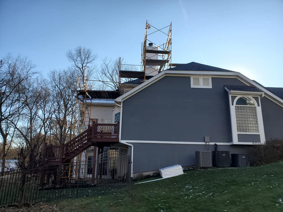Blue Tainted Home — St. Louis, MO — Clayton Plastering