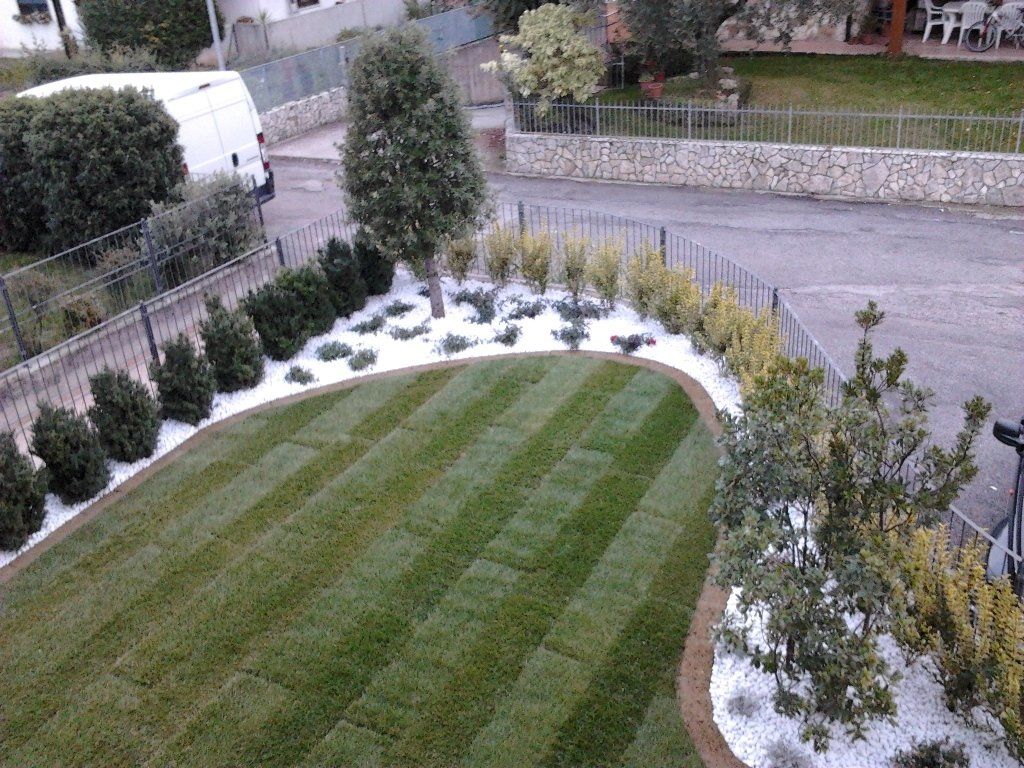 giardino abitazione visto dall'alto