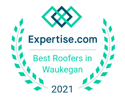 Expertise.com best roofers in waukegan 2021 badge