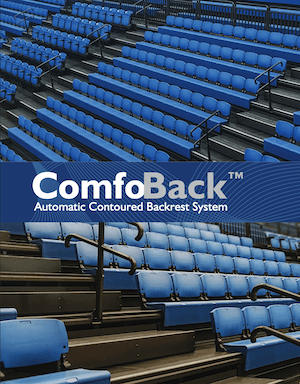Interkal ComfoBack Multi-Purpose Seating Upgrade for Telescopic Seating brochure cover