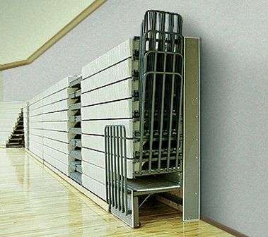 Safety end panels for telescopic bleacher installations