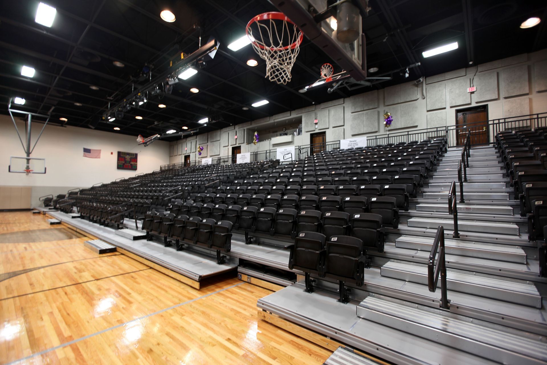 The multipurpose space at Christ Presbyterian features a wide deck premier platform with Interkal VISION Platform chairs.