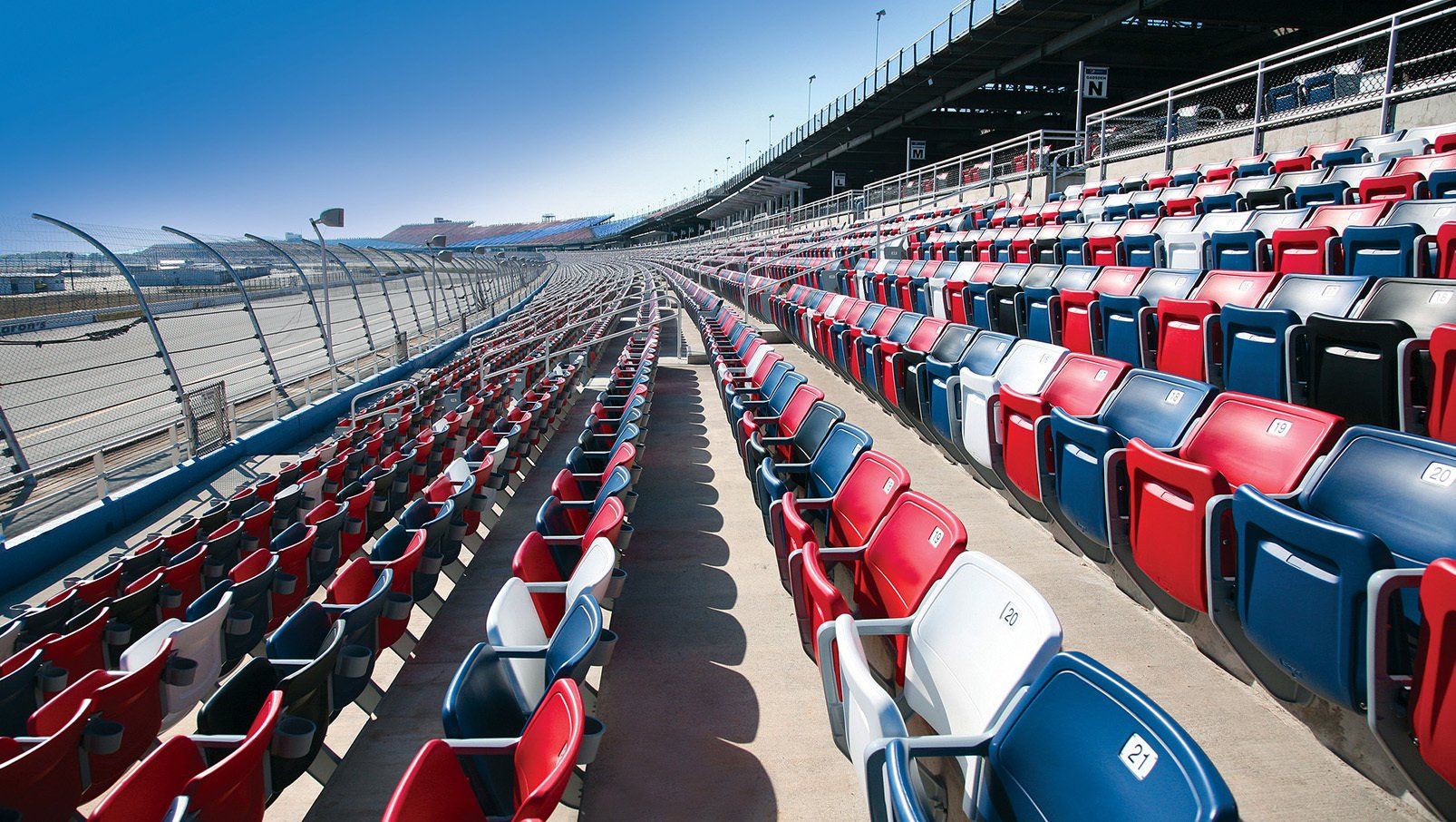 Talladega Superspeedway stadium seating installation photo gallery