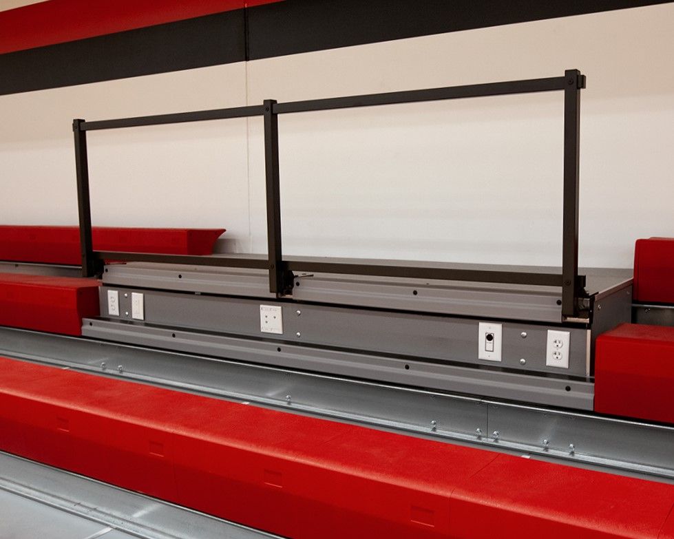 Interkal Video Platform for telescopic bleacher installations