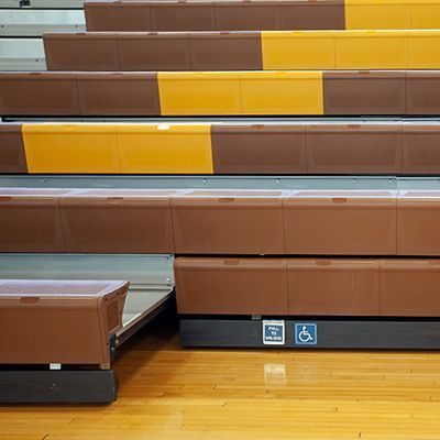 Interkal ADA compliance for telescopic bleachers