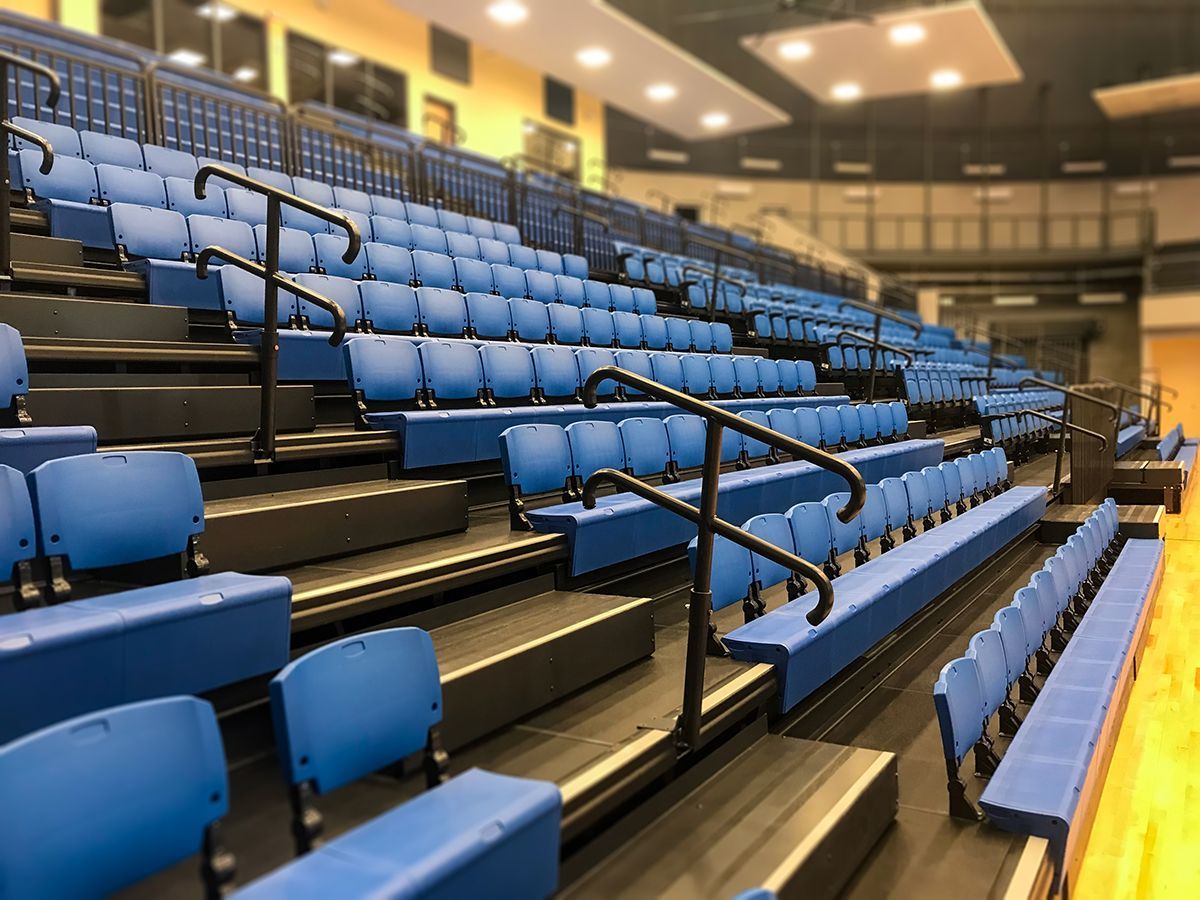 Hennessey High School telescopic bleacher installation Case Study