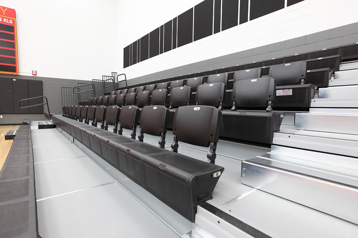 Ferris State University telescopic bleacher installation case study