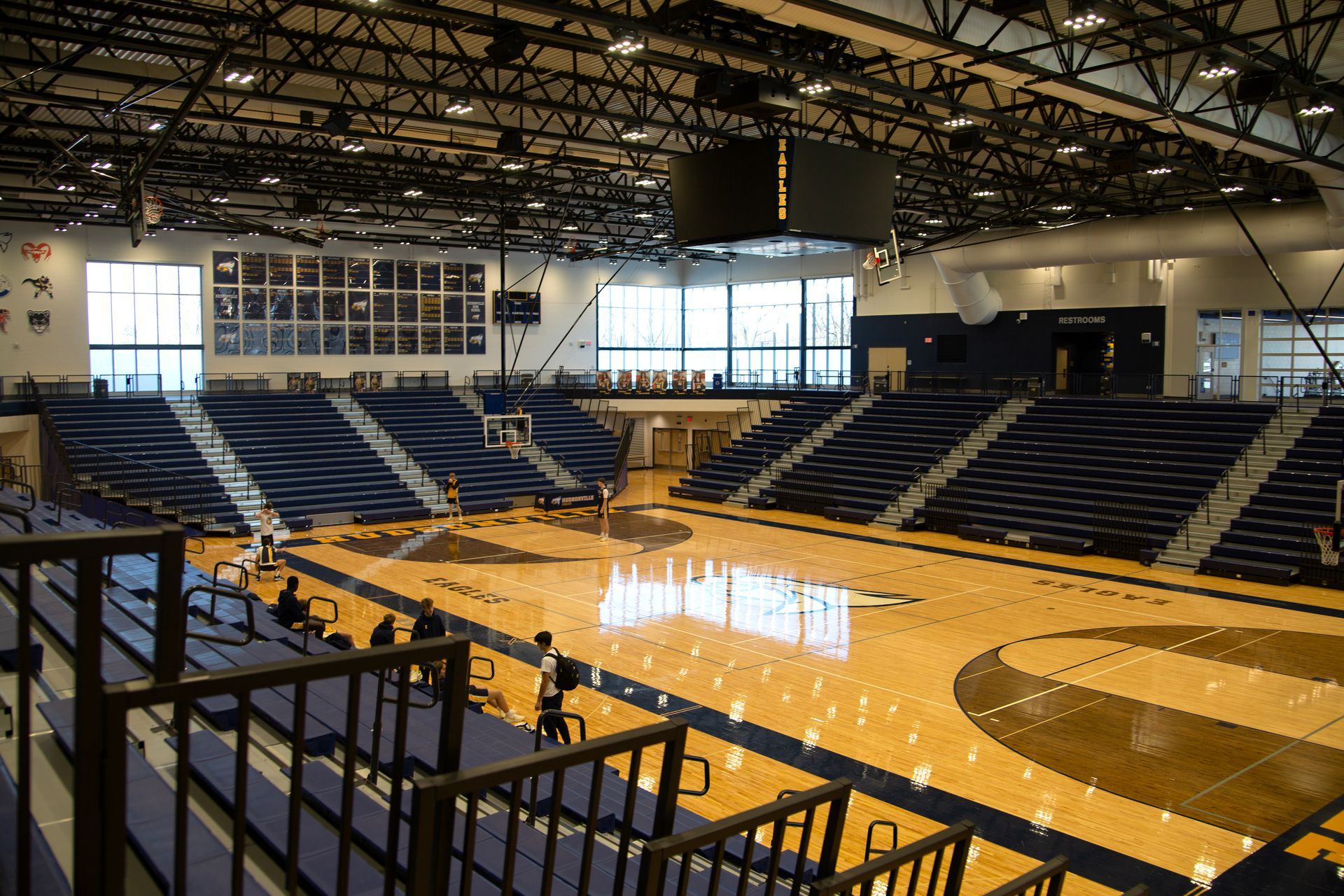 Excel Seat Modules (ESM) on Telescopic Bleachers at Hudsonville HS by Interkal