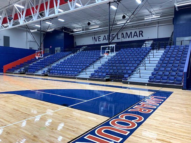 POLARIS with ComfoBack on the telescopic bleachers at Lamar County High School