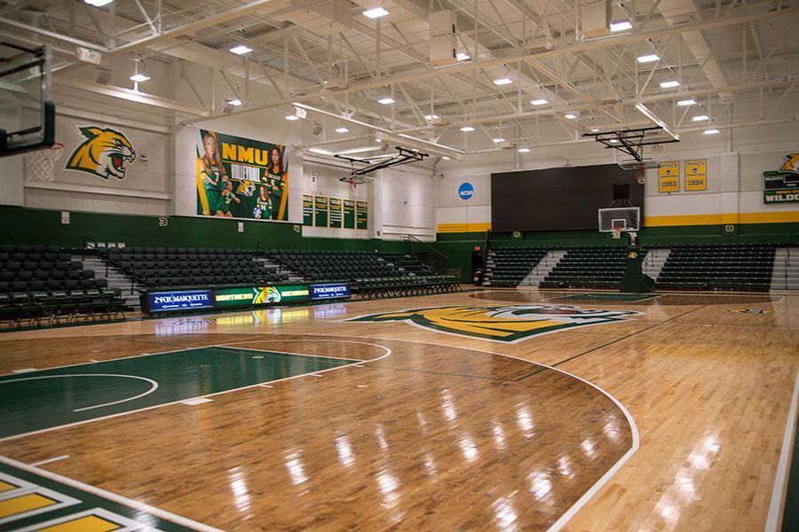 Vandament Arena at Northern Michigan University features plenty of seating in a smaller arena for maximum spectator enjoyment
