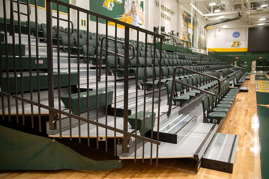 Vandament Arena at Northern Michigan University features plenty of seating in a smaller arena for maximum spectator enjoyment