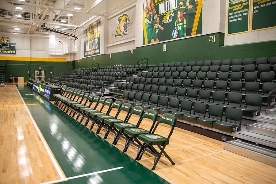 Vandament Arena at Northern Michigan University features plenty of seating in a smaller arena for maximum spectator enjoyment