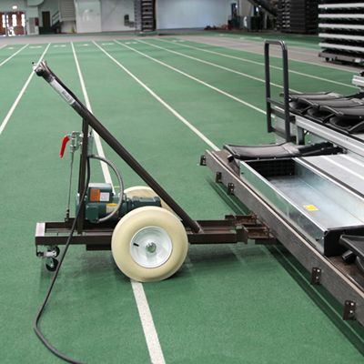 Interkal mobile power systems available for telescopic bleacher installations