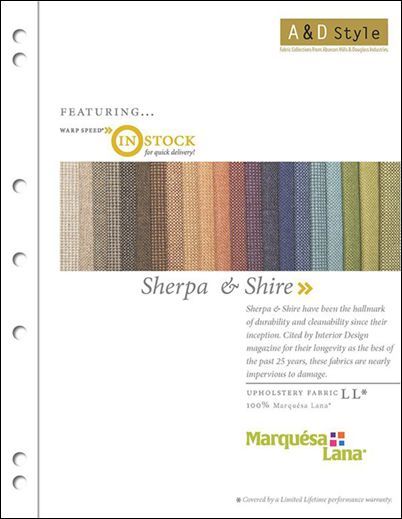 Sherpa & Shire Fabric Upholstery Options