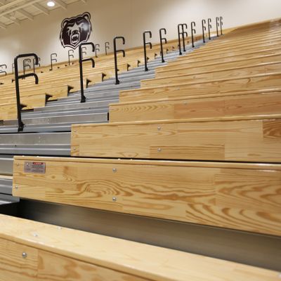 Link to the Interkal CLASSIC WOOD Bleachers page with features, specifications and case studies.