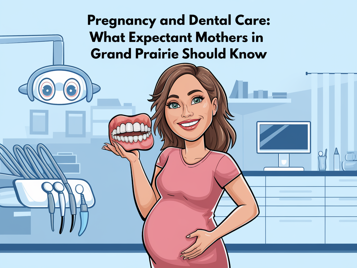 expectant mother dental care illustration