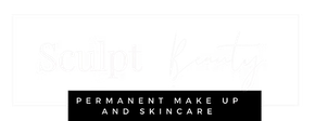 Logo with "sculpt lab" in light text above a black rectangle that reads "PERMANENT MAKE UP AND SKINCARE".
