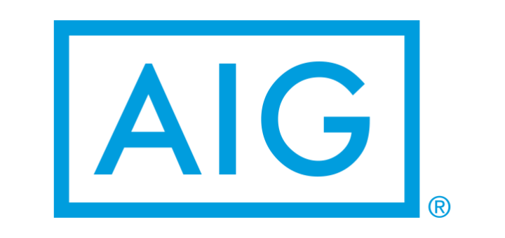 The aig logo is in a blue square on a white background.