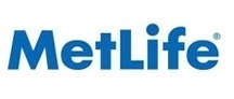 The metlife logo is blue and white on a white background.