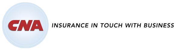 A logo for cna insurance in touch with business