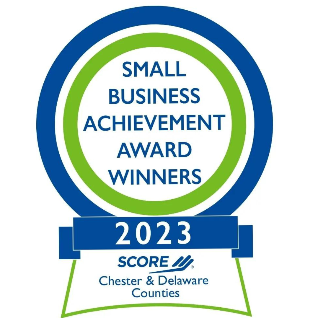 Marina Lawrence receiving the SCORE Small Business Awards 2023