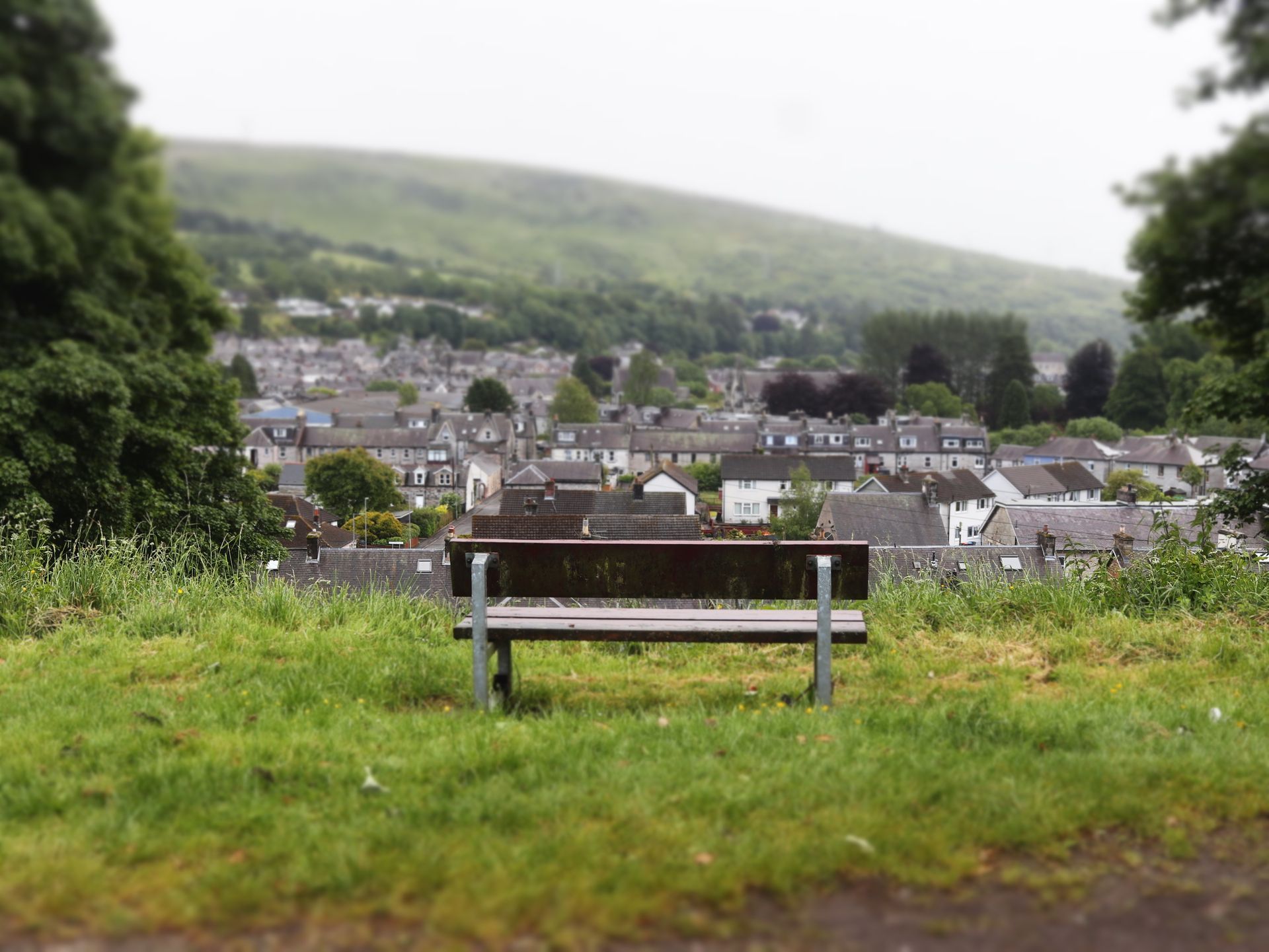 bench at top pf langholm