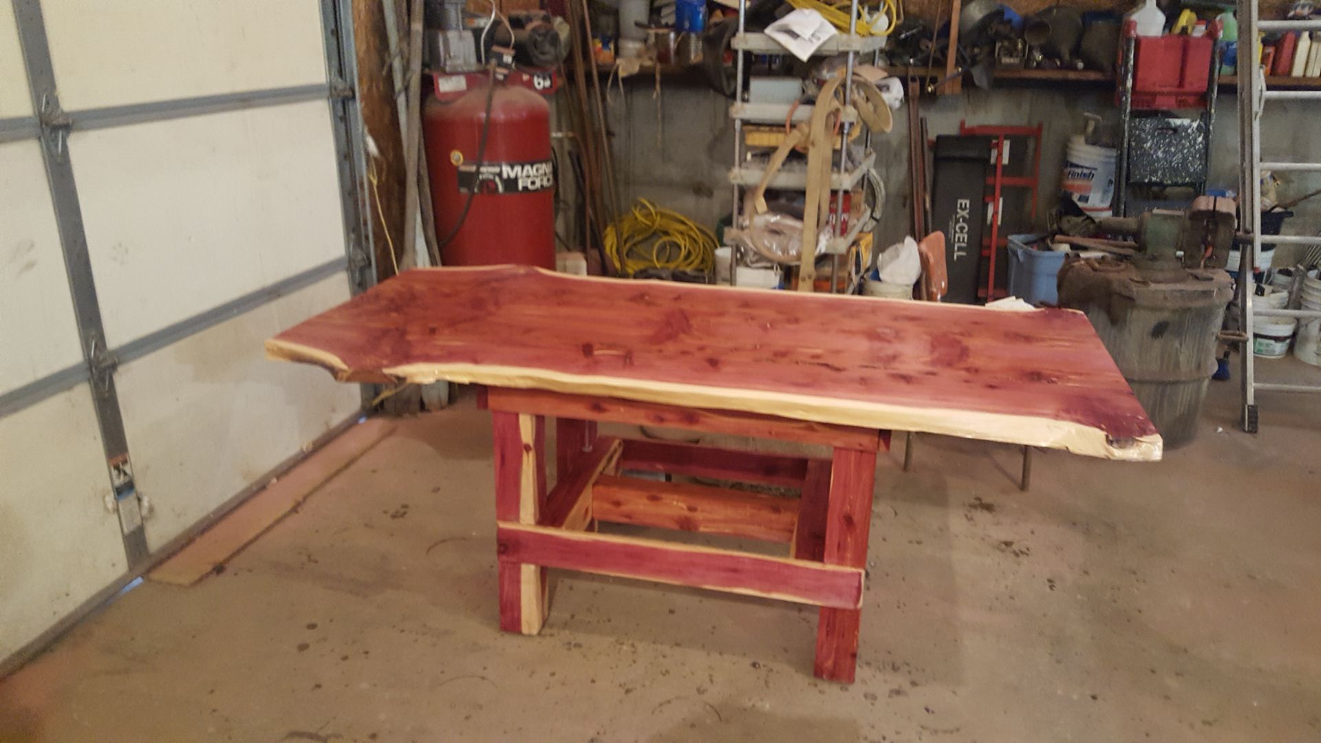 custom cedar table