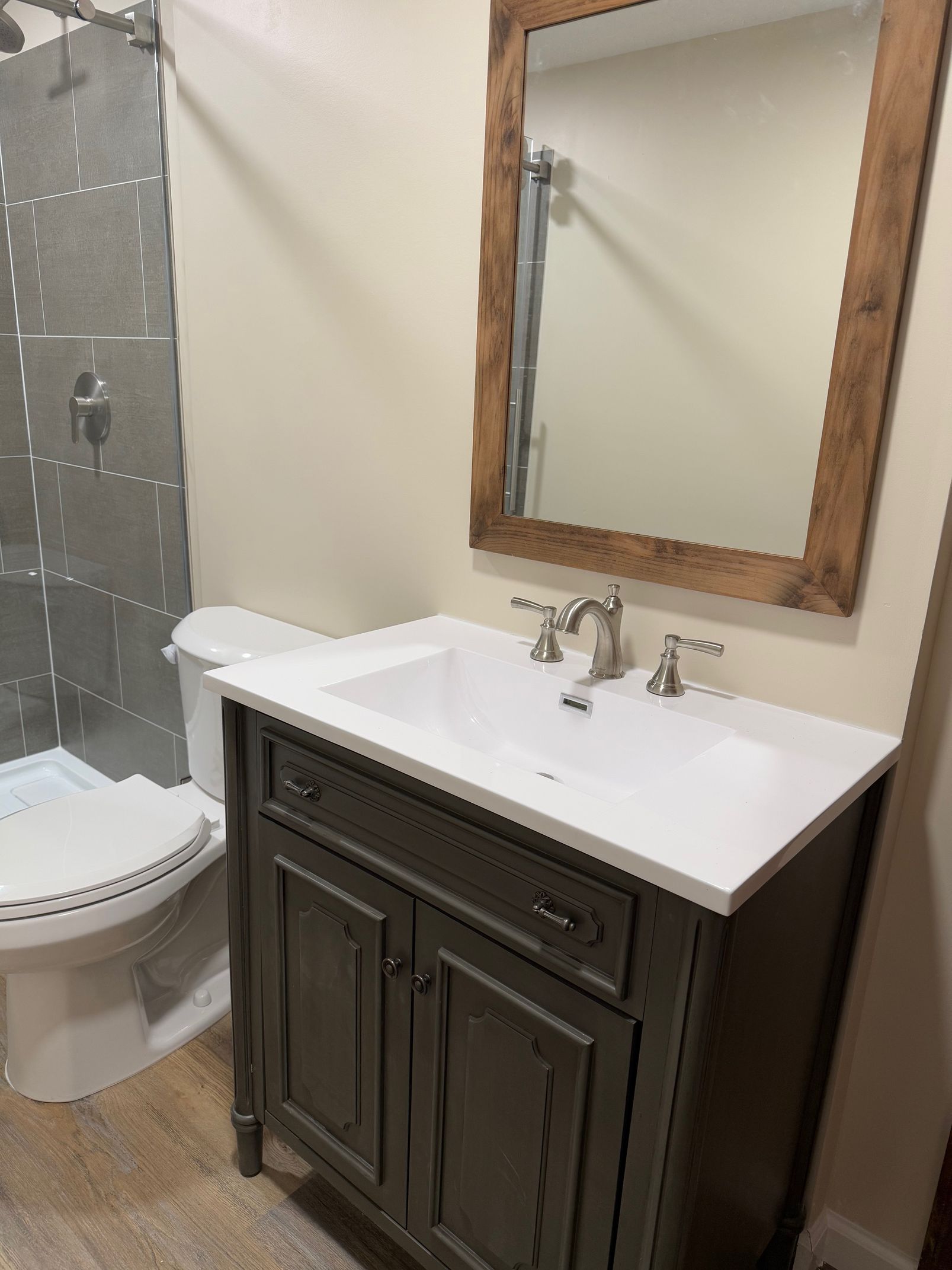 shower panels, bath update, simple yet elegant