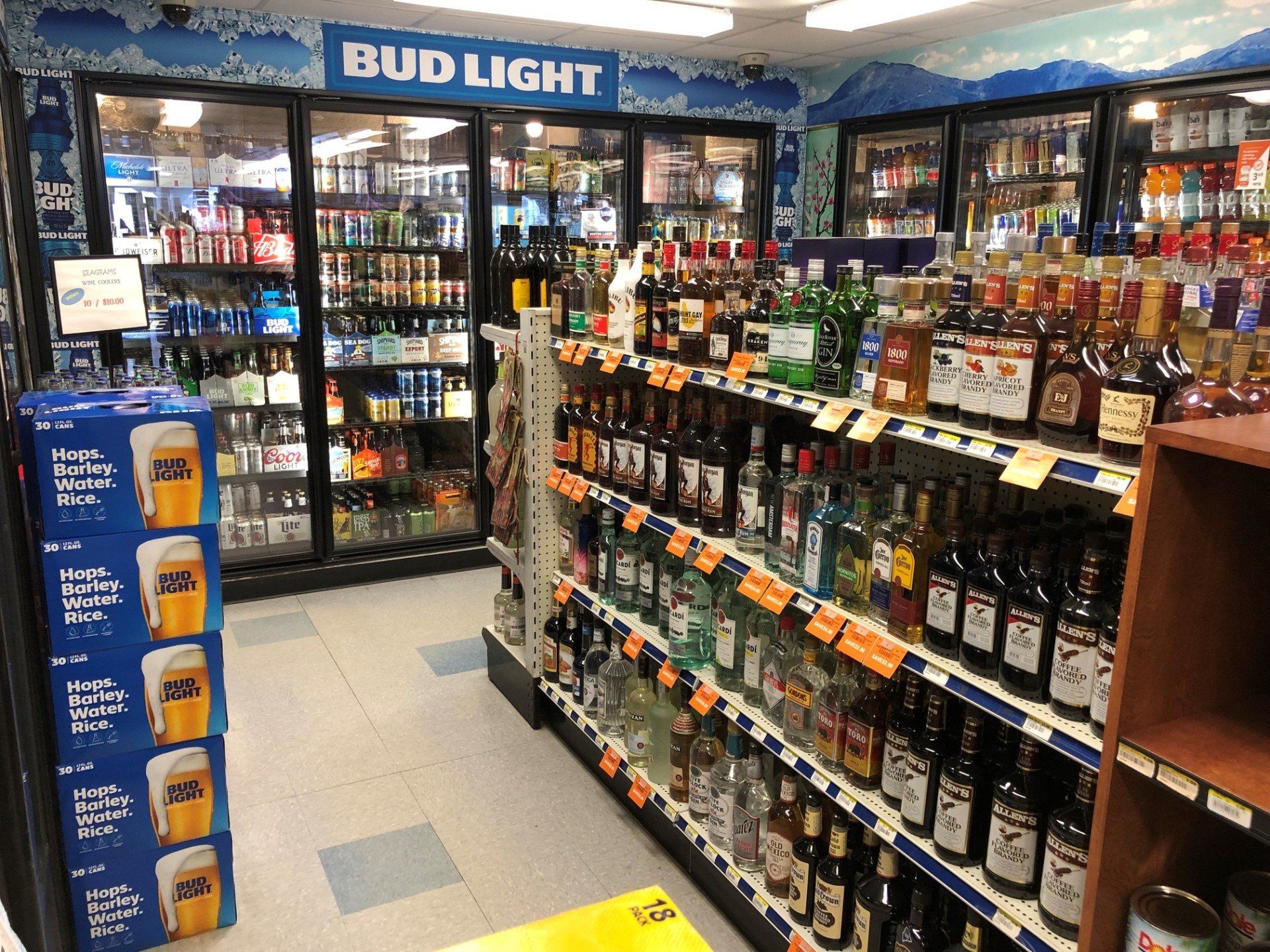 convenient store aisle