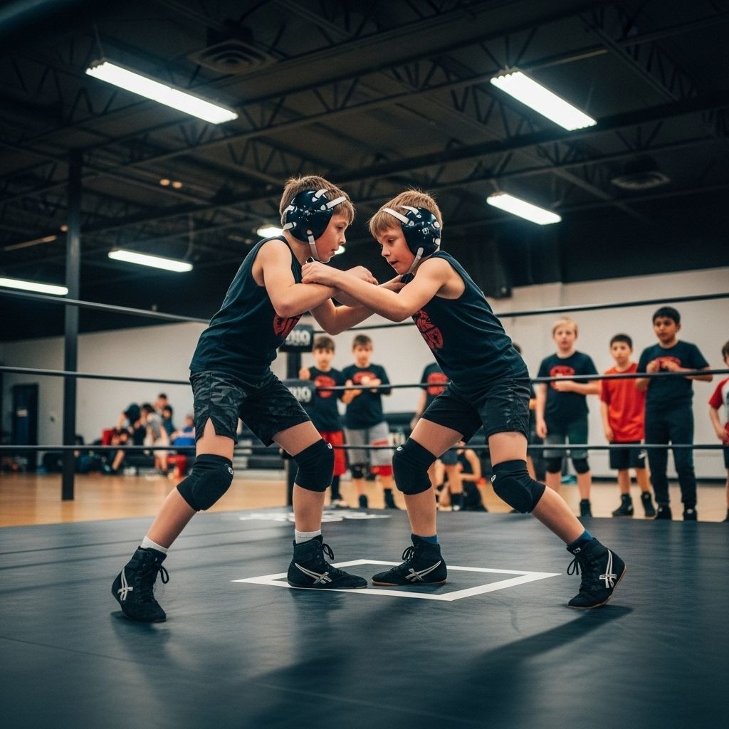 A woman is boxing with a man in a gym