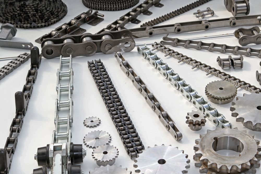 There Are Many Different Types of Chains and Gears on the Table — Coffs Harbour Bearing Centre in Coffs Harbour, NSW