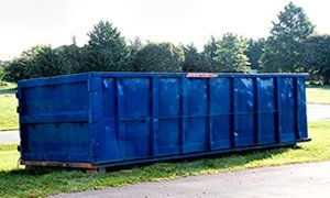 Rental — Boxer Rental Blue Construction Dumpster in Harrod, OH