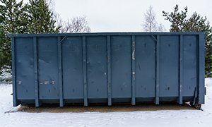 Service — Trash Bin at the Side of Street in Winter in Harrod, OH