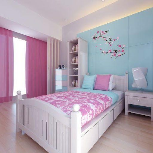 cara menata kamar yang sempit dengan memilih warna cat yang senada dengan perabotan