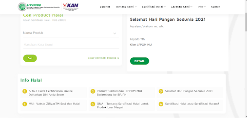 cara mengecek produk halal di web MUI