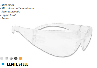 LENTE STEEL MICA CLARA
