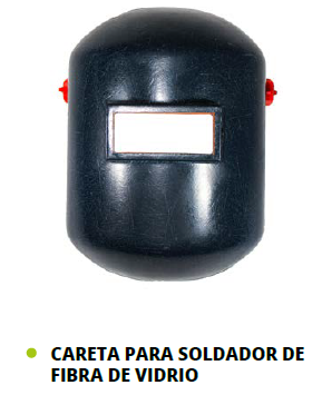 CARETA PARA SOLDADOR DE FIBRA DE VIDRIO