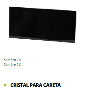 CRISTAL PARA CARETA SOMBRA 10 / 12