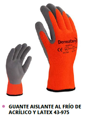 GUANTE AISLANTE AL FRÍO DE ACRÍLICO Y LATEX 43-975