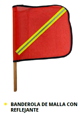BANDEROLA DE MALLA CON REFLEJANTE